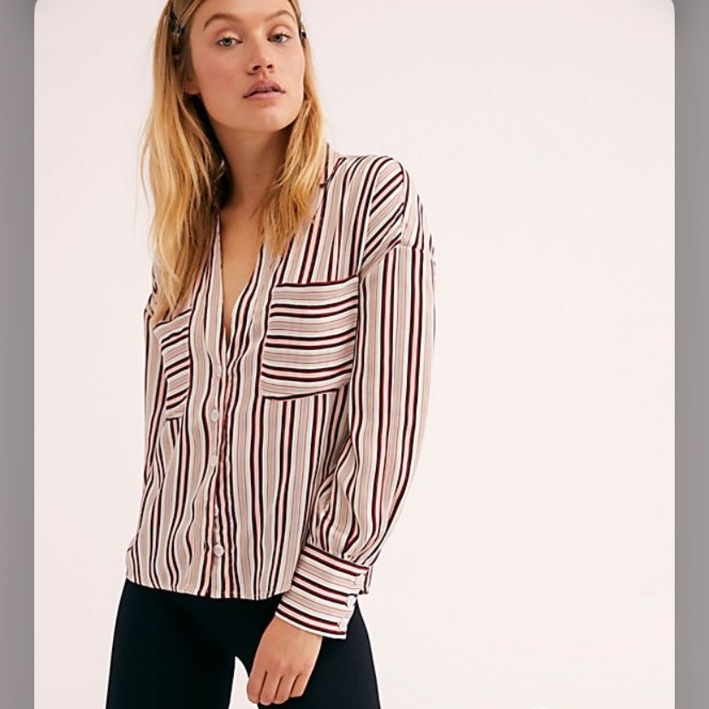 Free People Mad about You button up